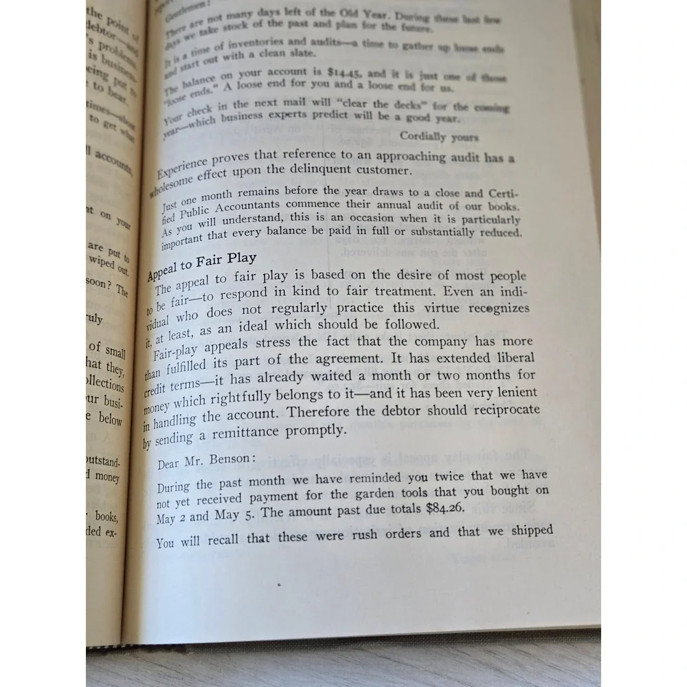 Vintage Business Letters book, hardcopy‎ 1941, desk display reference